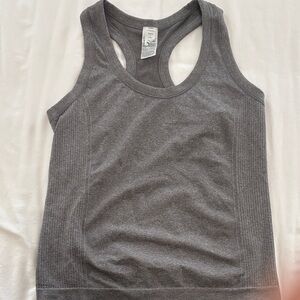 Gray Racerback Tank Top - Women